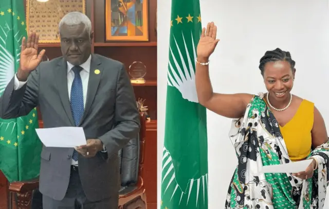 Moussa Faki Mahamat ukuriye komisiyo ya AU na Nsanzabaganwa umwungirije barahira gutangira imirimo yabo tariki 07 z'uku kwezi