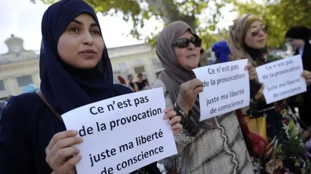 اعتراض به قانون حجاب در فرانسه: "عامل فتنه نیست، آزادی عقیده من است"