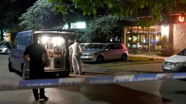 Mesto napada, Podgorica, 9. maj 2018. godine