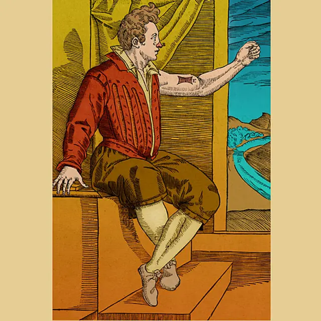 El paciente con su nueva nariz