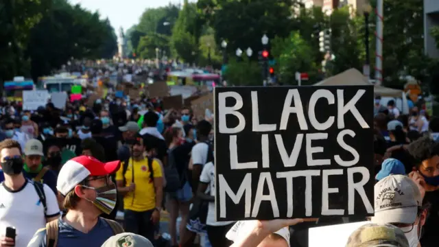 Manifestantes en Washington D.C.