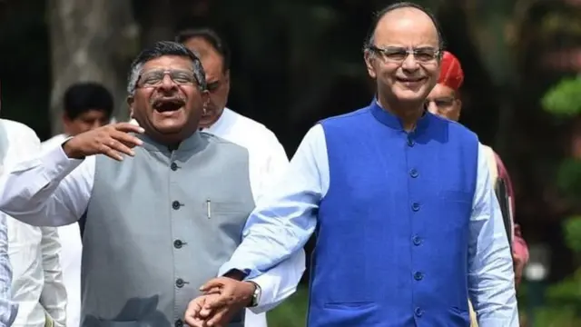 અરુણ જેટલી અને રવિશંકર પ્રસાદની તસવીર