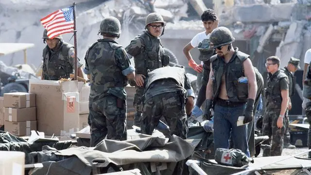 انفجار مقر تفنگداران آمریکایی در بیروت