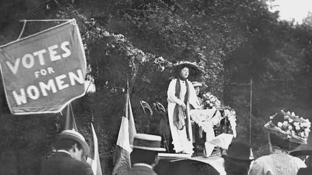 Discurso de líder del movimiento sufragista en 1909