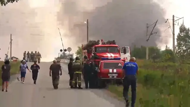 Пожар в Ачинске