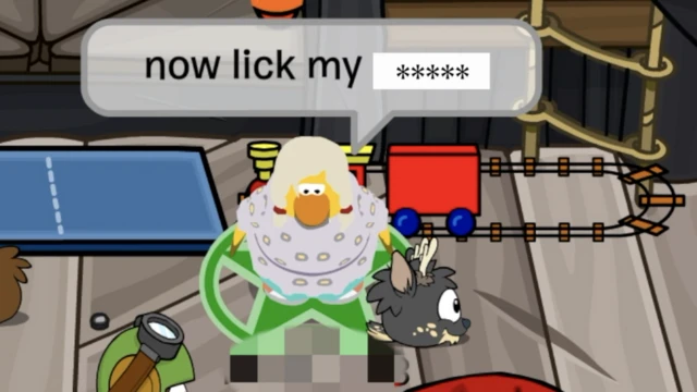 Pingüino diciendo "ahora lame mi..."