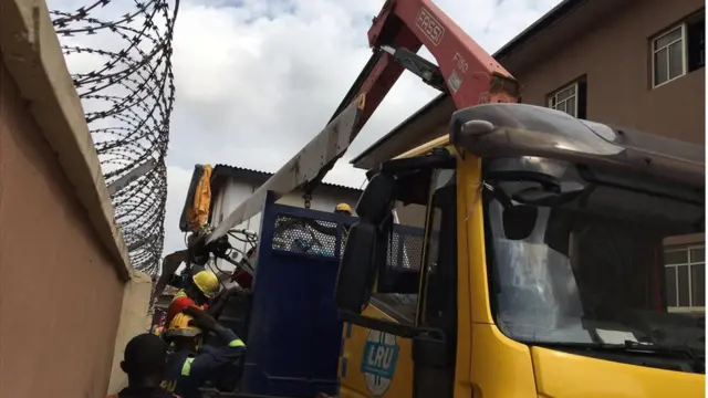 Helicopter crash in Opebi Lagos today