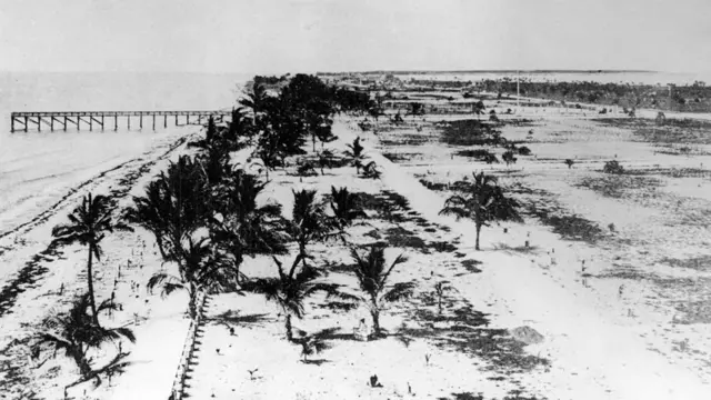 Foto de Miami Beach, antes de que empezara su dearrollo.