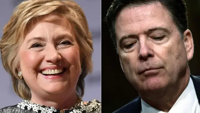 Хиллари Клинтон и Джеймс Коми
