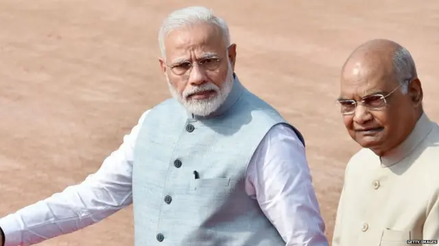 ਨਰਿੰਦਰ ਮੋਦੀ, ਰਾਮਨਾਥ ਕੋਵਿੰਦ