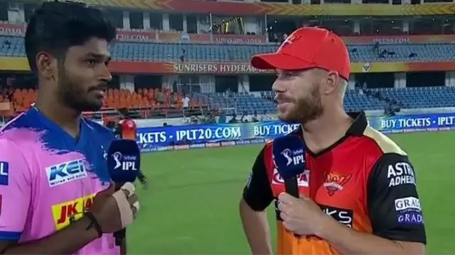 संजू सैमसन और डेविड वार्नर