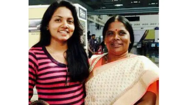 P. Swati and her mother