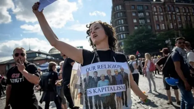 Protestas en Hamburgo.