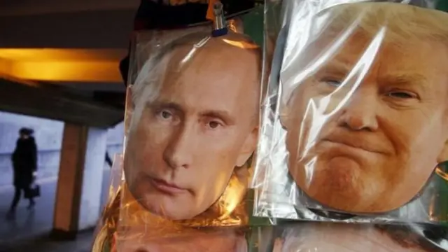 ट्रंप और पुतिन की तस्वीरें