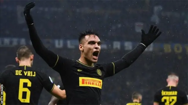 Lautaro Martinez has scored five goals in three games for Inter Milan