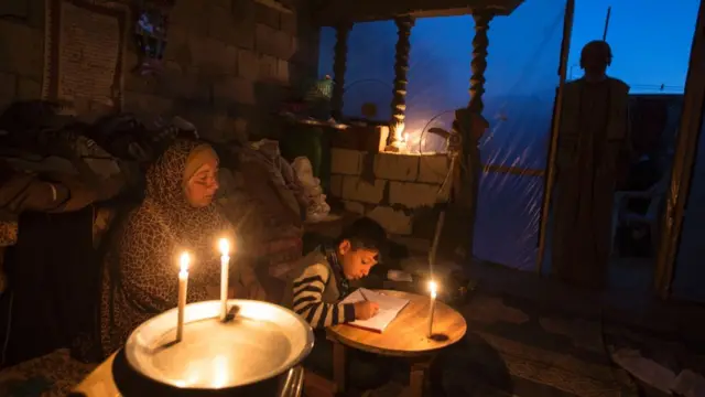 خانواده فلسطینی در غزه