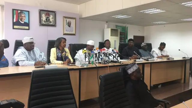 INEC addressing journalists