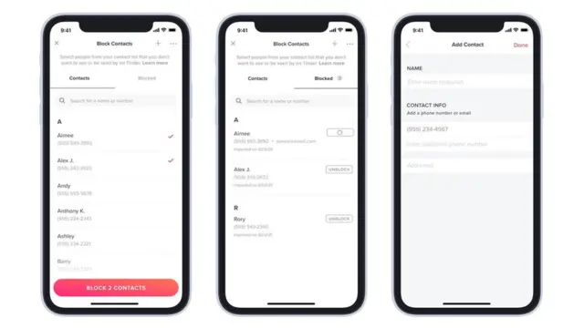 Cómo bloquear los contactos de Tinder