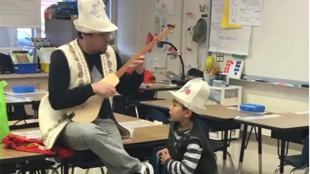 Бекназар Жамангараев жеке сабак учурунда