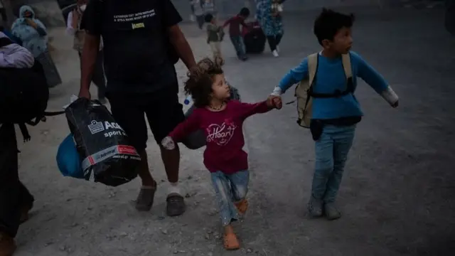 मोरिया में प्रवासी शिविर