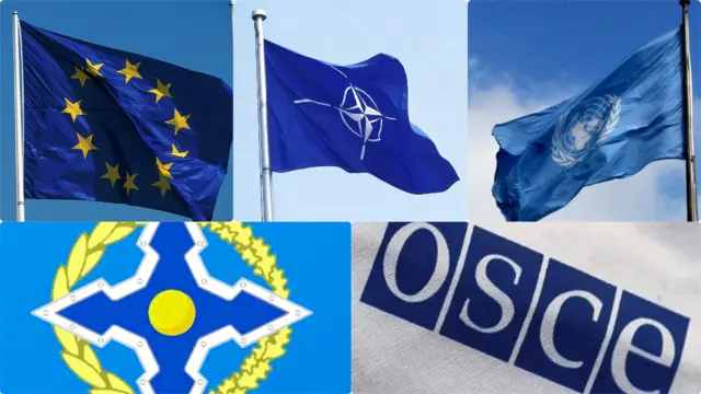 NATO BMT KTMT Kollektiv Təhlükəsizlik Müqaviləsi Təşkilatı Avropa Təhlükəsizlik və Əməkdaşlıq Təşkilatı