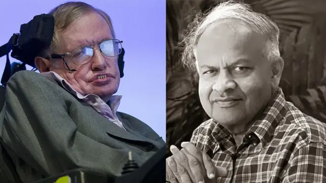 स्टीफ़न हॉकिंग और भारतीय वैज्ञानिक डॉक्टर जयंत विष्णु नारलीकर
