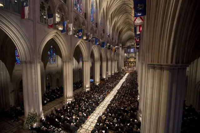The State Funeral for former President George H.W. Bush at the National Cathedral, in Washington, DC, USA,