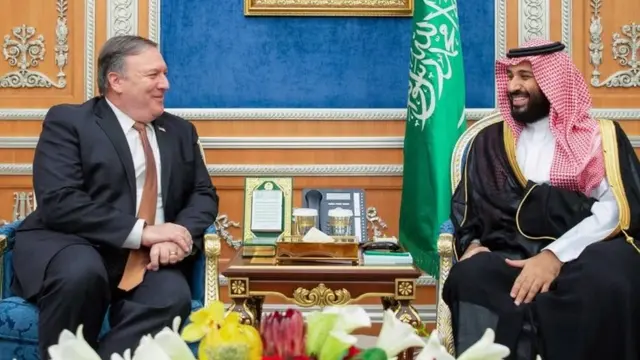 ABD Dışişleri Bakanı Mike Pompeo ve Suudi Arabistan Veliaht Prensi Muhammed bin Selman