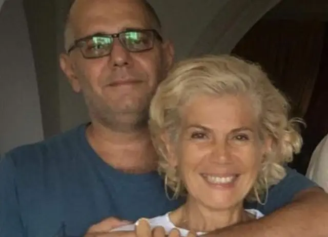 Pascal Torbey y su esposa, en tiempos mejores.