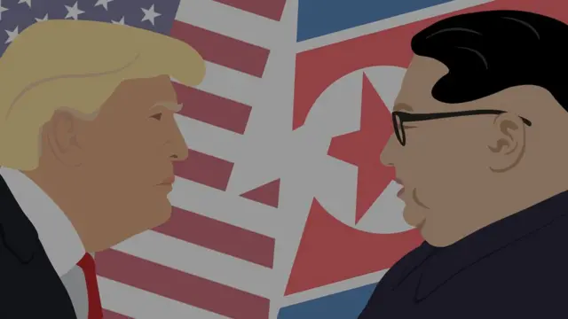 Ilustração com carasfaz o bet aí apostas esportivas cassino online fazobetaí.comTrump e Kim Jong-un