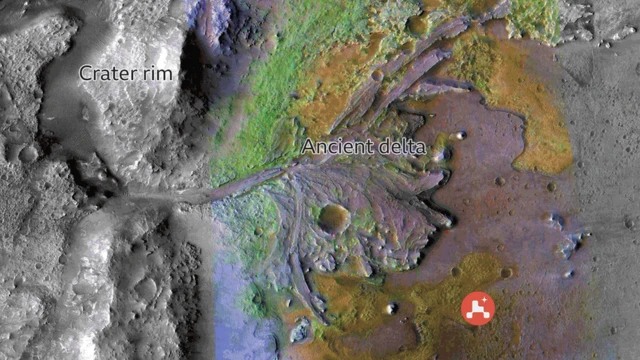 منطقة هبوط المركبة.