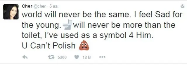 Cher tweet