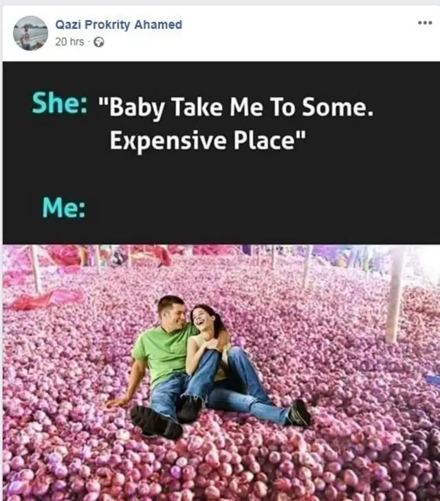 পেয়াজের ওপর বসে থাকা