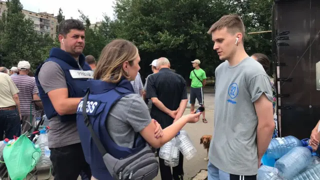 Черга за питною водою у Миколаєві