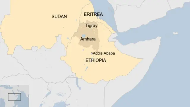 Carte du Tigré
