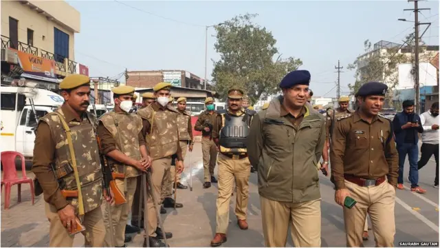 मथुरा में सुरक्षा के कड़े इंतज़ाम