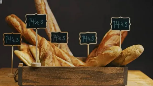 Baguettes con el mismo precio y distintos tamaños
