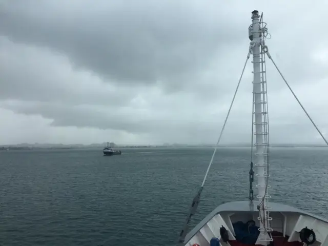 La vista desde la proa