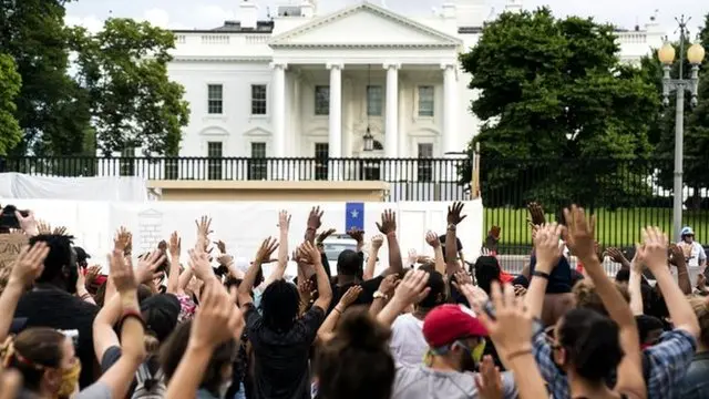 واشنگتن هم صحنه تظاهرات معترضان بوده است