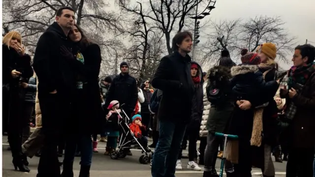 Koncert klasične muzike na platou ispred Narodne Skupštine, Beograd, 1.1.2019.