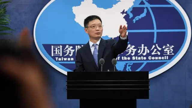 中国国台办发言人安峰山批评，民进党的指控是"政治操弄手法"。