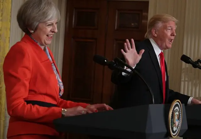 Тереза Мей і Дональд Трамп