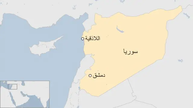 خريطة سوريا