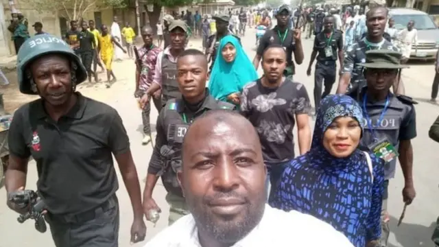 Ma'aikatan BBC da jami'an tsaro