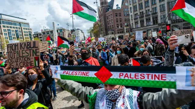 Protester for Amsterdam