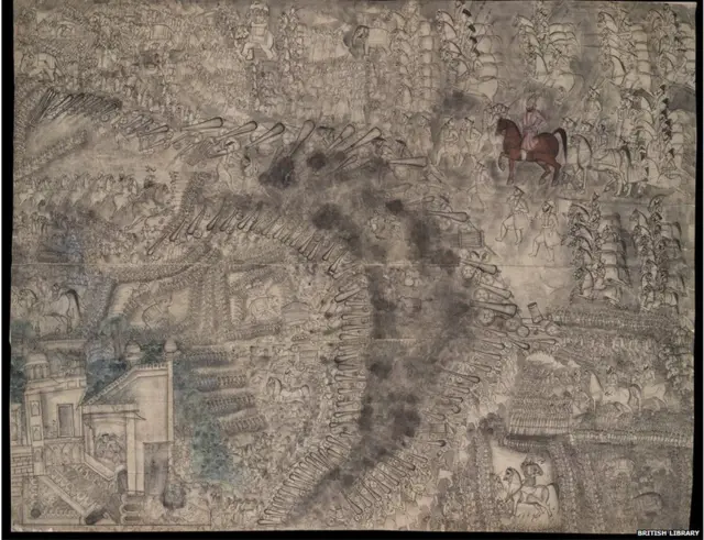 पानिपतच्या युद्धाचं चित्र