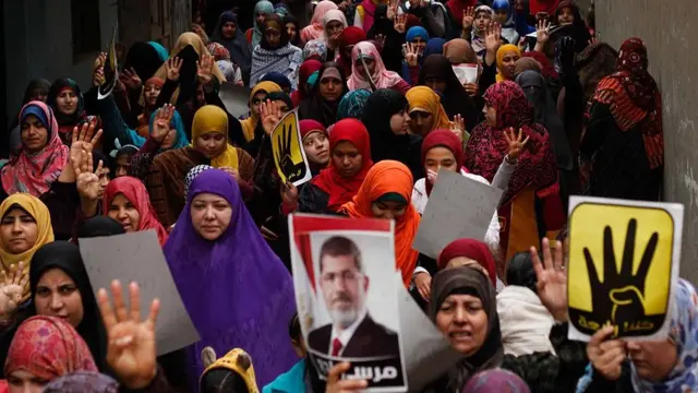 تظاهرات طرفداران محمد مرسی پنج سال بعد از انقلاب مصر