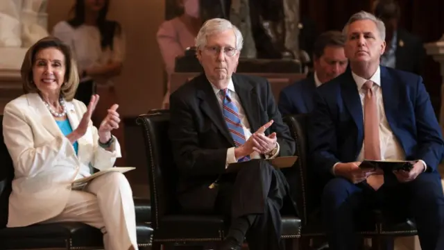 Nancy Pelosi, Mitch McConnell e Kevin McCarthy