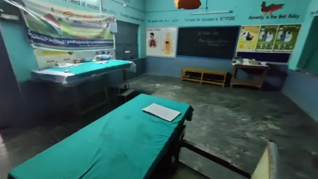 రెండేళ్ల కిందట తాత్కాలికంగా ఏర్పాటు చేసిన ఆసుపత్రి