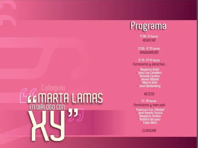 El cartel del evento que tiene 11 hombres como invitados.